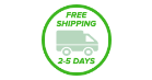 Free Shipping 2-5 days